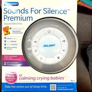 Sounds for silence - sound machine. Great for calming babies